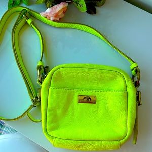 J. Crew Neon Yellow Crossbody Bag